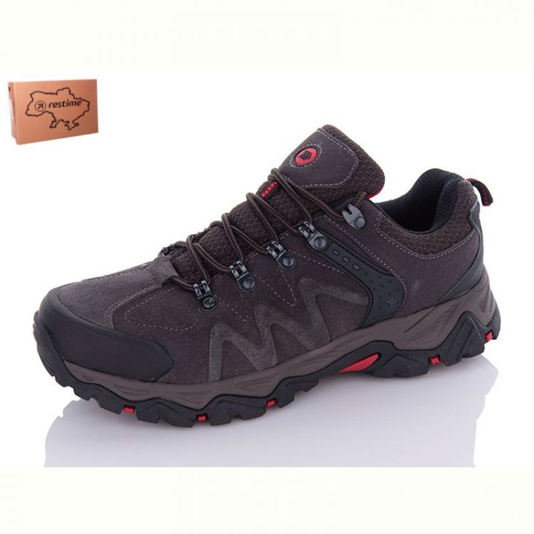 Купить Кроссовки Restime AMO23874 d.grey-red на obuv-plus.com.ua