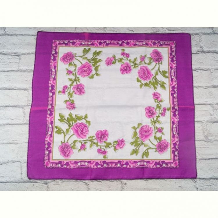 Купить Платок Shawls P163 purple-white на obuv-plus.com.ua