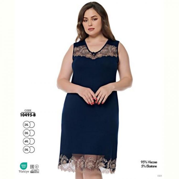 Купить Ночнушка Cotpark 10495B navy на obuv-plus.com.ua