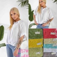 Купить Блузка JJF 657 l.blue на obuv-plus.com.ua