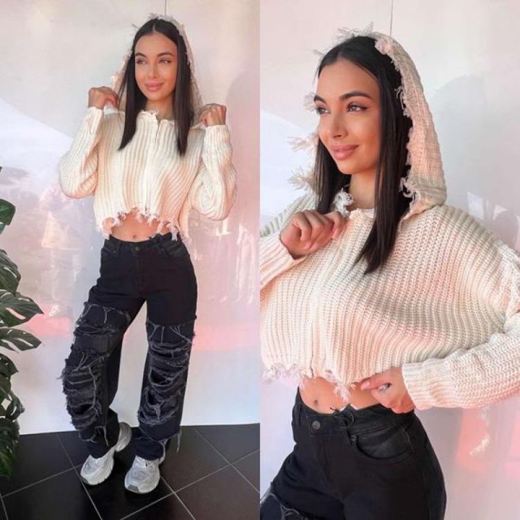 Купить Кофта i8denim Women TB86 beige на obuv-plus.com.ua