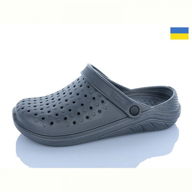 Купить Кроксы Cross 025 т.сірий на obuv-plus.com.ua