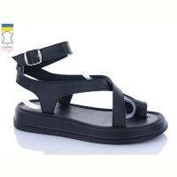 Купить Босоножки Garti 0191 чорна шкіра на obuv-plus.com.ua
