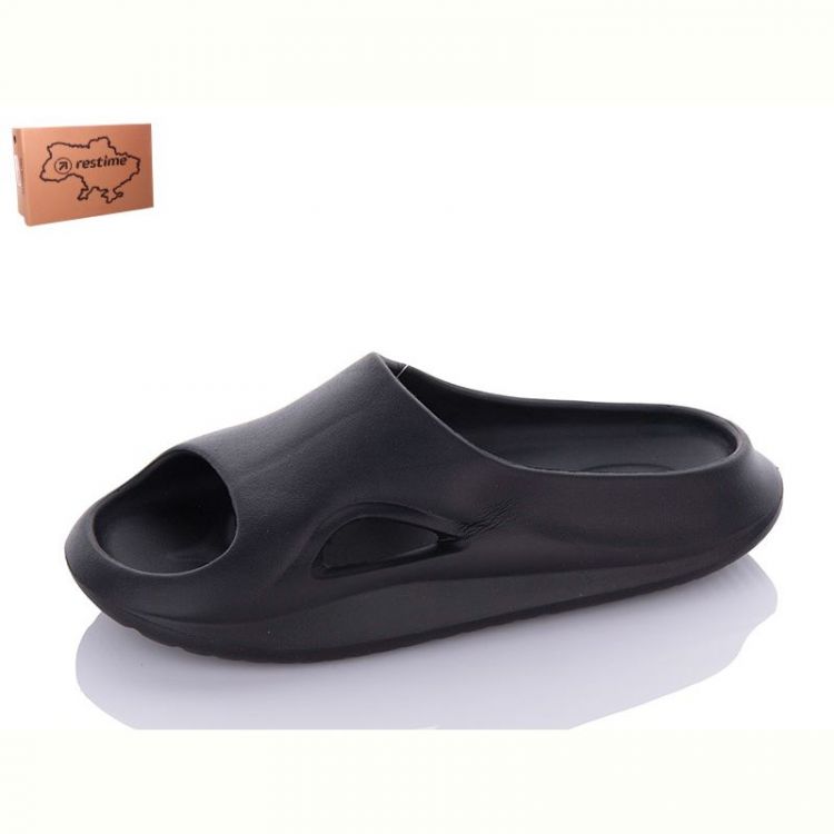Купить Шлепанцы Restime TWL23125 black на obuv-plus.com.ua