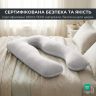 Купить Подушка П-форма IDEIA 140х75х20 см U-shape для беременных, реабилитации и повседневного комфорта с наволочкой на obuv-plus.com.ua