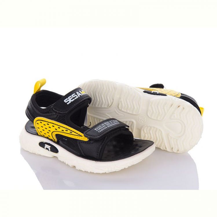 Купить Босоножки Angel DL43-B08 black-yellow на obuv-plus.com.ua