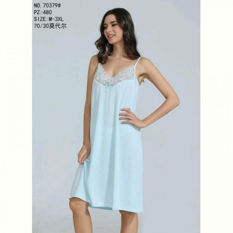 Купить Ночнушка Romeo life 70379 l.blue на obuv-plus.com.ua