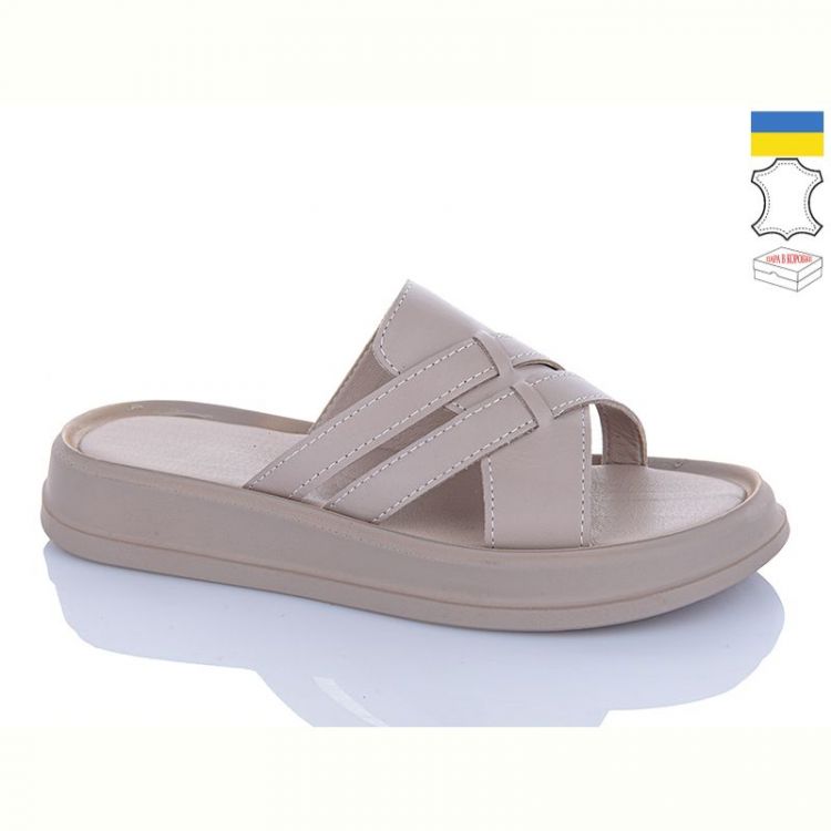Купить Шлепанцы Garti 0174 капучино шк. на obuv-plus.com.ua