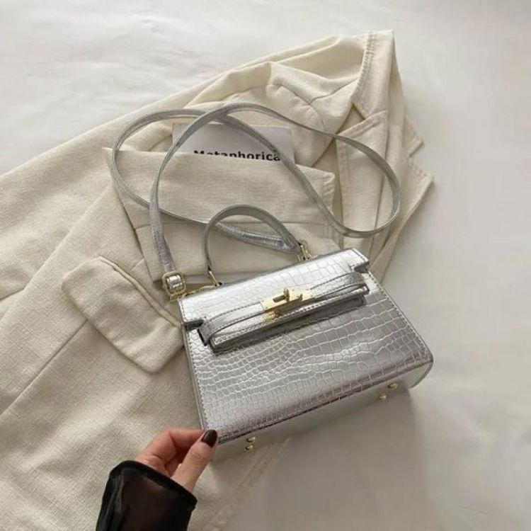 Купить Сумка Fashion Bag A8117-1 silver на obuv-plus.com.ua