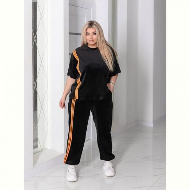 Купить Костюм спорт Seven Zikina 1359 black-orange на obuv-plus.com.ua