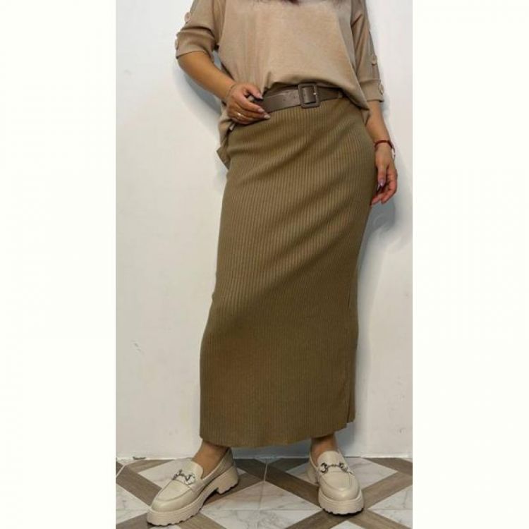 Купить Юбка Kosta 2561-90 khaki на obuv-plus.com.ua