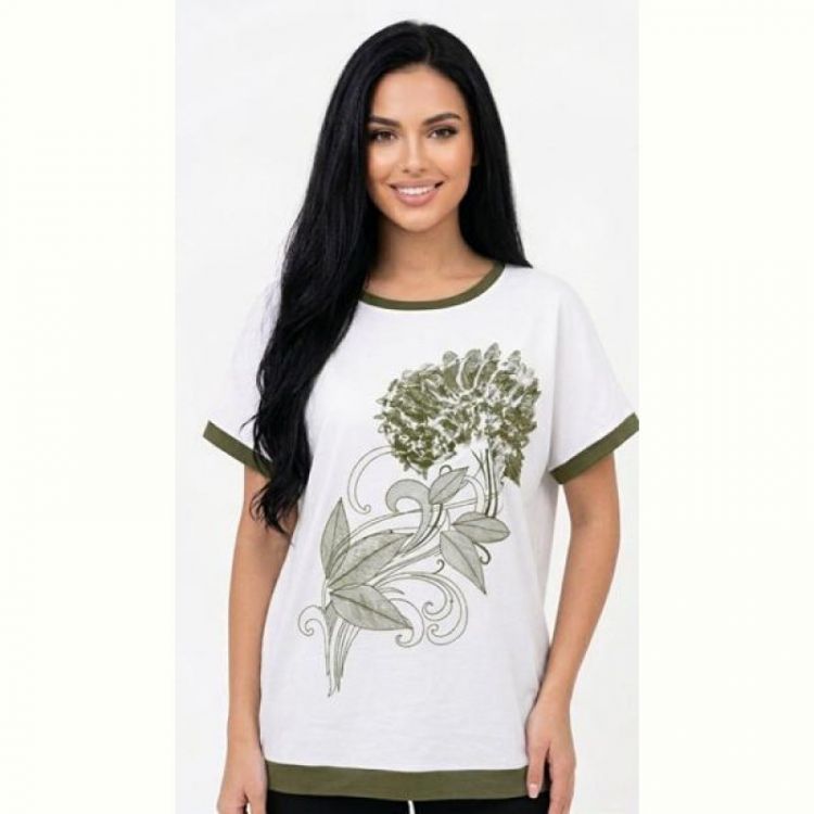 Купить Футболка LeVisha 25022 white-khaki на obuv-plus.com.ua