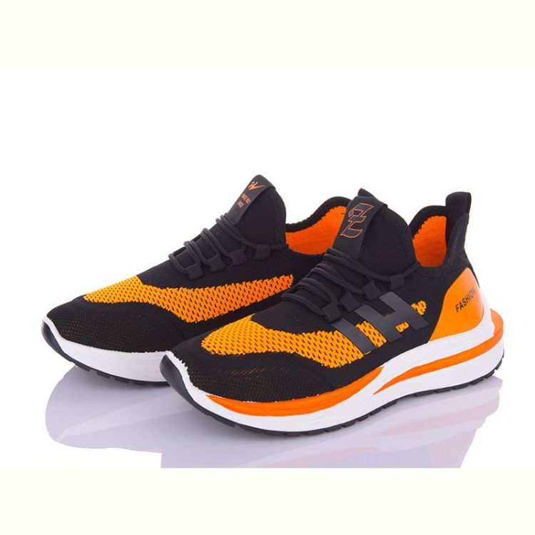 Купить Кроссовки Wonex S6-996 black-orange на obuv-plus.com.ua