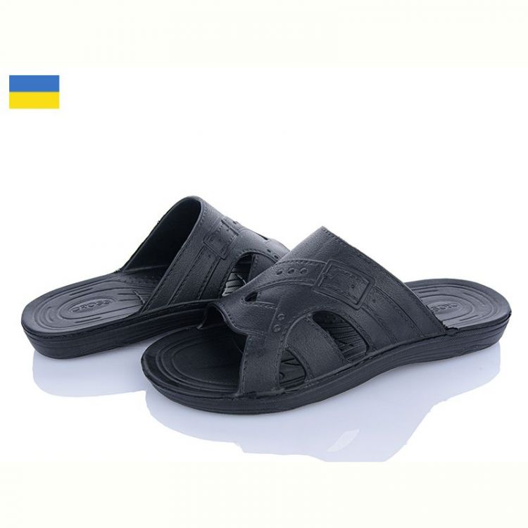 Купить Шлепанцы Cross Піна чол.пряжка чорний на obuv-plus.com.ua