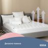 Купить Наматрасник защитный 160х200х35 см NORDIC LUXE IDEIA натяжной с бортом по периметру белый плотный на obuv-plus.com.ua
