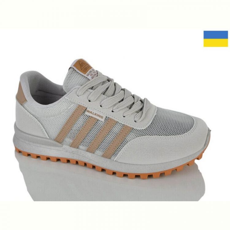 Купить Кроссовки Demur N6682 св.сірий-качі на obuv-plus.com.ua