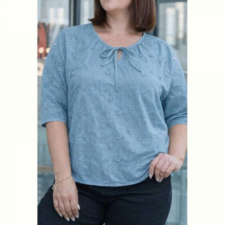 Купить Блузка Elena&Vika 26027 l.blue на obuv-plus.com.ua