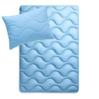Купить Набор спальный комплект NordicBlue полуторный IDEIA одеяло 140х210 и подушка 50х70 голубой антиаллергенный, искусственный пух на obuv-plus.com.ua