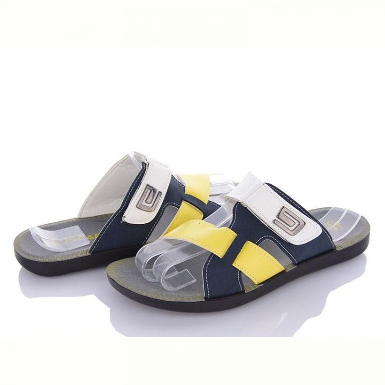 Купить Шлепанцы Oskar 6-Ш41 white-yellow на obuv-plus.com.ua