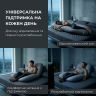 Купить Подушка П-подобная IDEIA 140х75х20 см U-shape для беременных, реабилитации и повседневного комфорта серо/белая на obuv-plus.com.ua