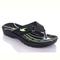 Купить Шлепанцы Malibu 6101 black-green (30-35) на obuv-plus.com.ua