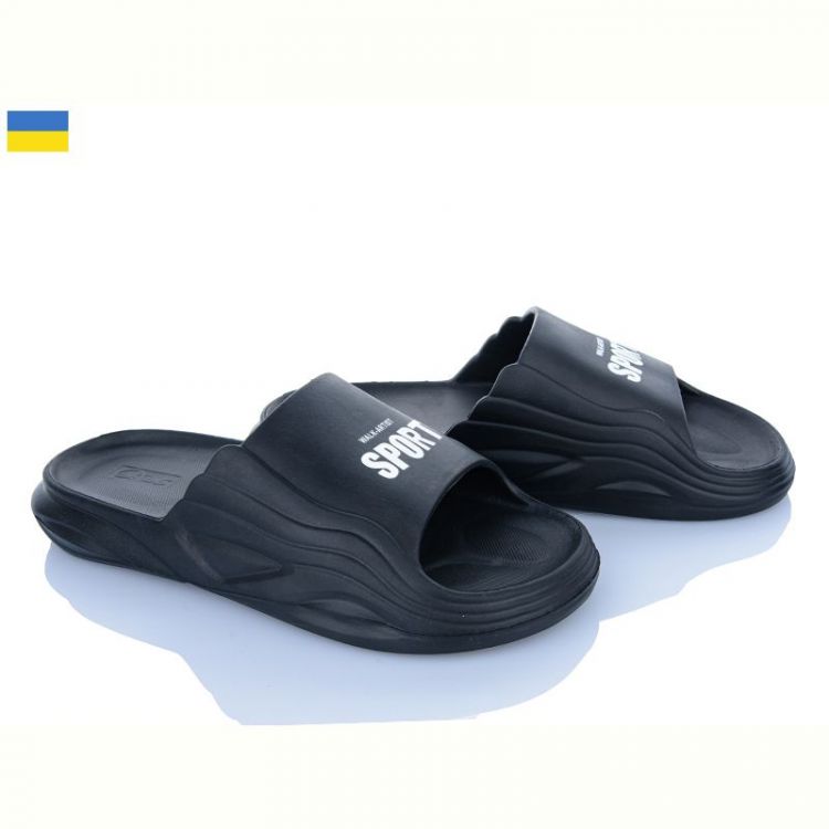 Купить Шлепанцы Ds DS П38 sport чорний на obuv-plus.com.ua