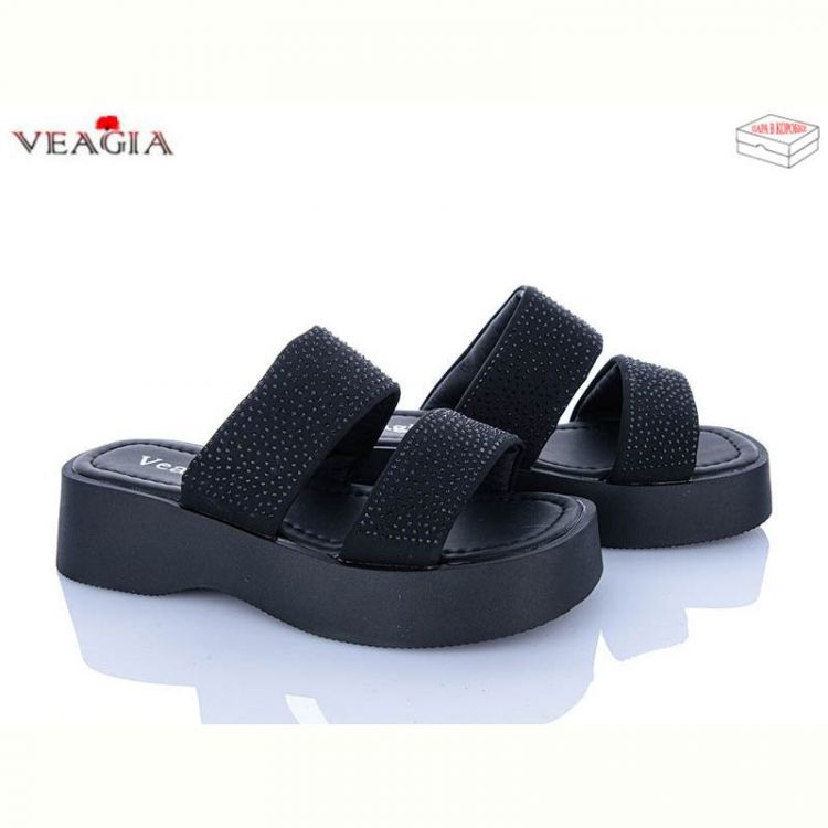 Купить Шлепанцы Veagia N11 black на obuv-plus.com.ua