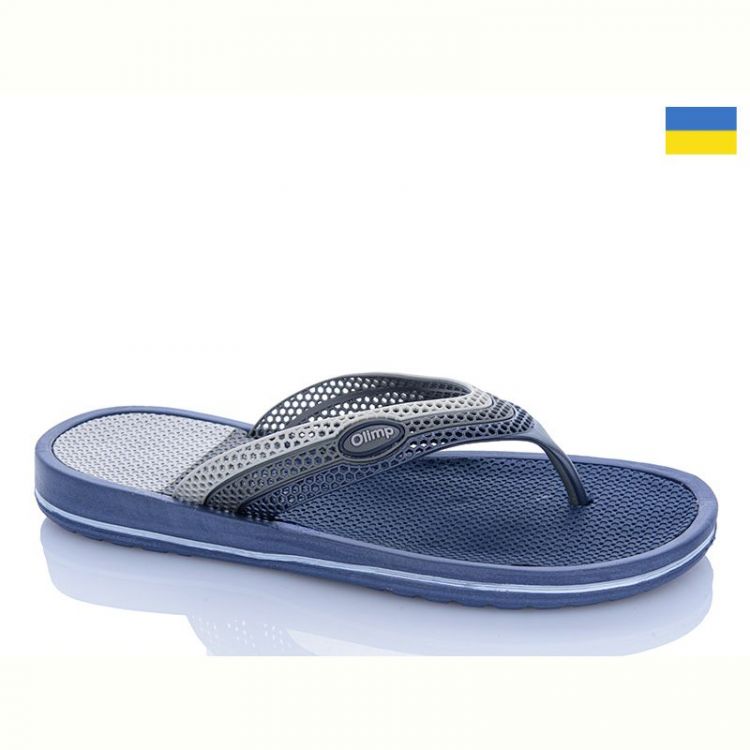 Купить Шлепанцы Olimp Олімп М203 синій на obuv-plus.com.ua
