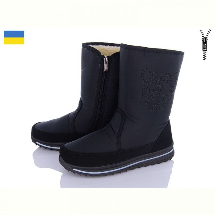 Купить Дутики Progress Progress 3106 чорний на obuv-plus.com.ua