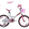 Купить Дитячий велосипед Royal Baby Princess Jenny Girl Steel RB18G-4 Біло-рожевий на obuv-plus.com.ua