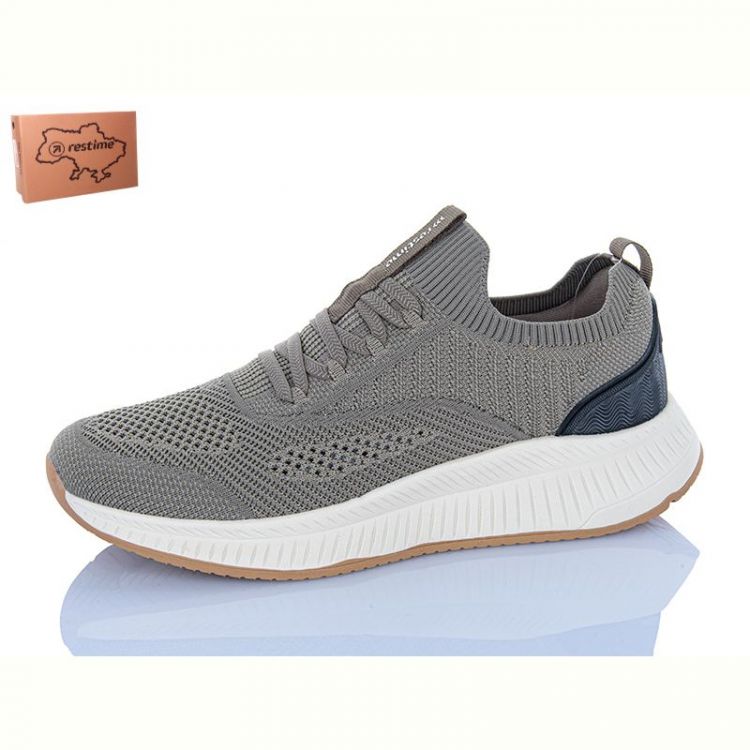 Купить Кроссовки Restime OML26754 khaki на obuv-plus.com.ua