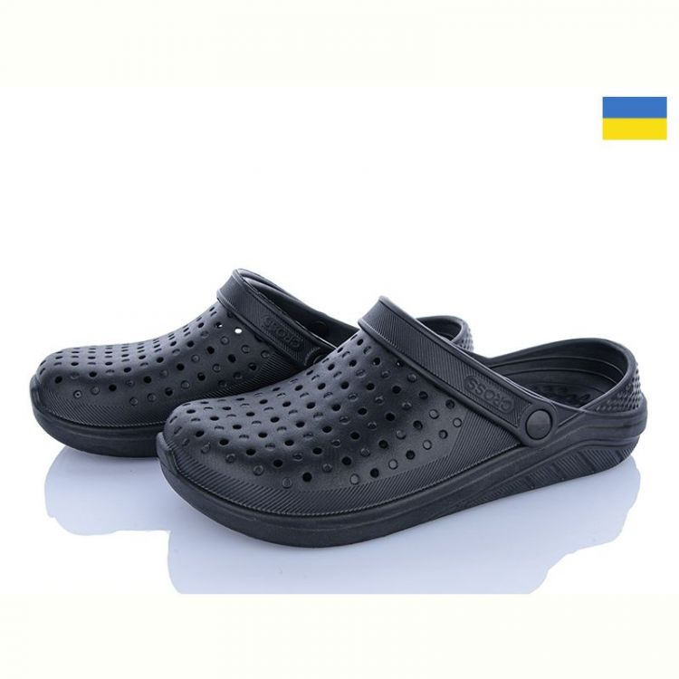 Купить Кроксы Cross Cross 025 чорний на obuv-plus.com.ua
