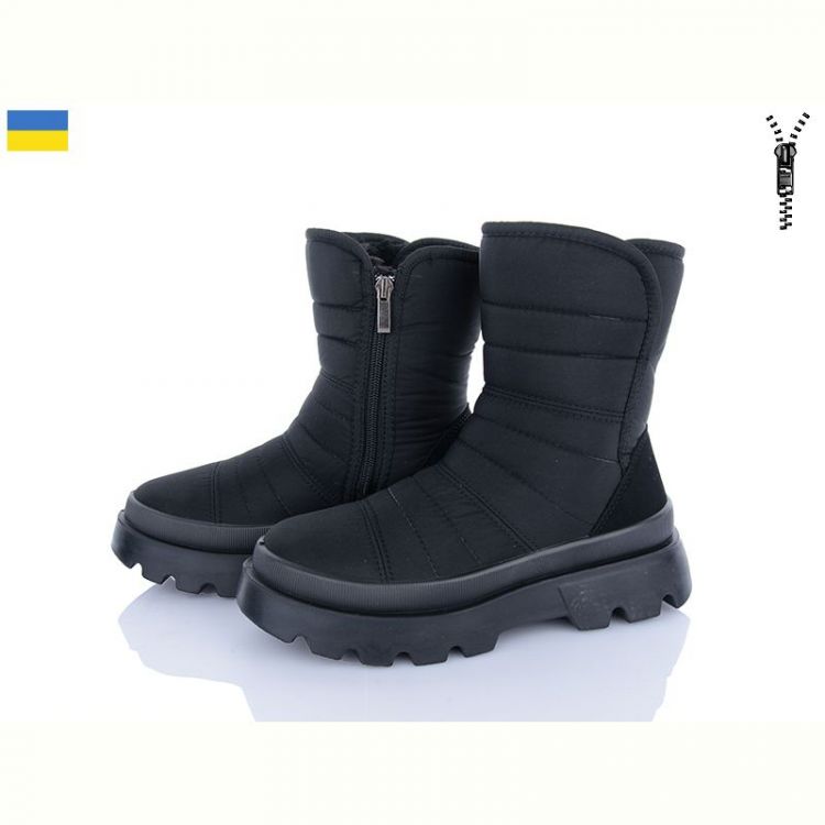 Купить Дутики Progress 5404 чорний на obuv-plus.com.ua