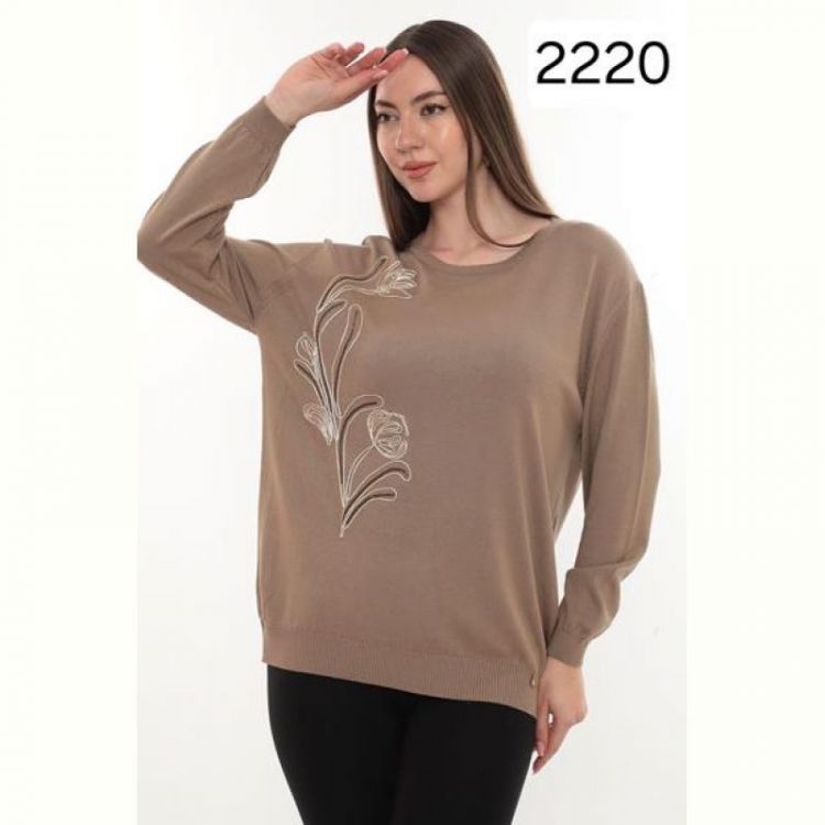 Купить Свитер Julia 2220 brown на obuv-plus.com.ua
