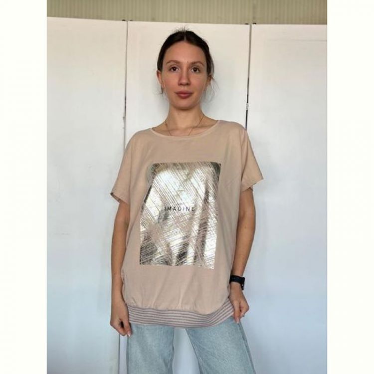 Купить Футболка FSN 2731 beige на obuv-plus.com.ua