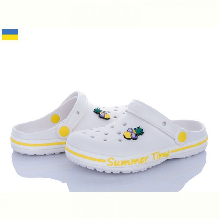 Купить Кроксы Golden Lion 328 білий на obuv-plus.com.ua