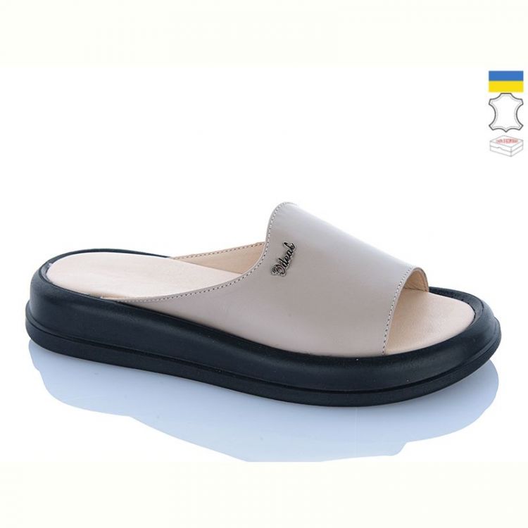 Купить Шлепанцы Sali 504 капучино к чор-п. на obuv-plus.com.ua