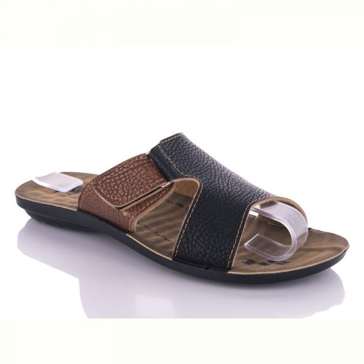 Купить Шлепанцы Malibu 5321 black-camel на obuv-plus.com.ua