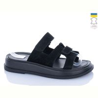 Купить Шлепанцы Sali 9 чорний з чор-п. на obuv-plus.com.ua