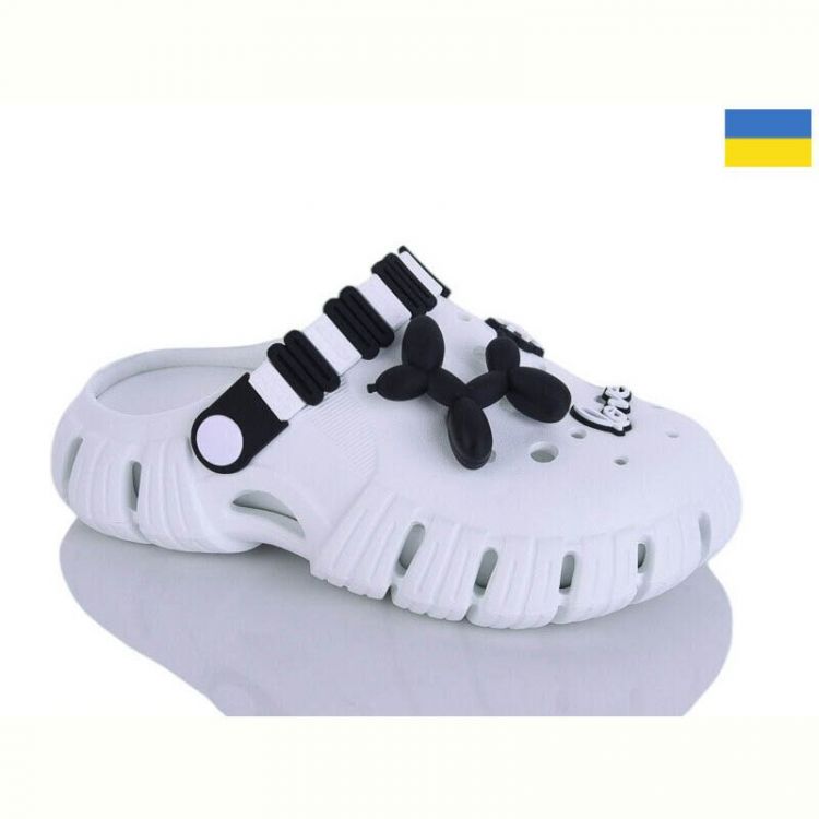 Купить Кроксы Malibu 6012 білий/білий на obuv-plus.com.ua