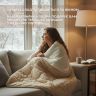 Купить Одеяло шерстяное Woolly 200х220 см IDEIA 400 гр/м2 зимнее, теплое, натуральное, овечья шерсть на obuv-plus.com.ua