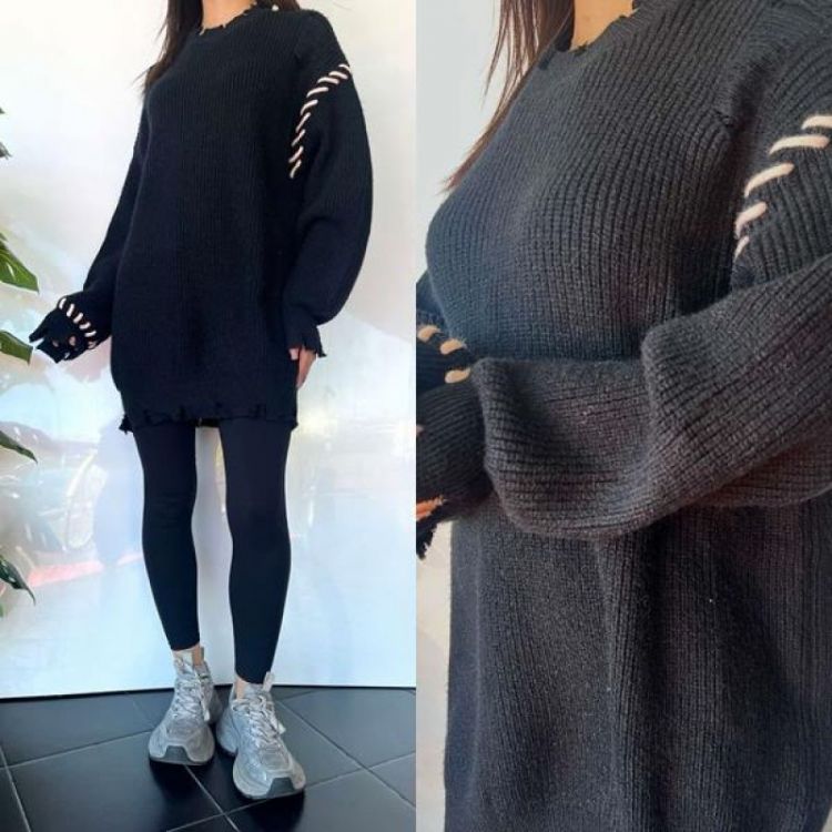 Купить Свитер i8denim Women TB108 black на obuv-plus.com.ua