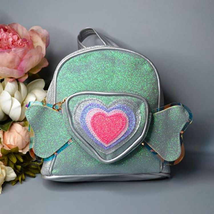 Купить Рюкзак Luna-bag 23-120 silver-green на obuv-plus.com.ua
