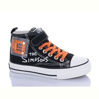 Купить Кеды Comfort-baby 9111-1 чор-помаран.(31-37) на obuv-plus.com.ua