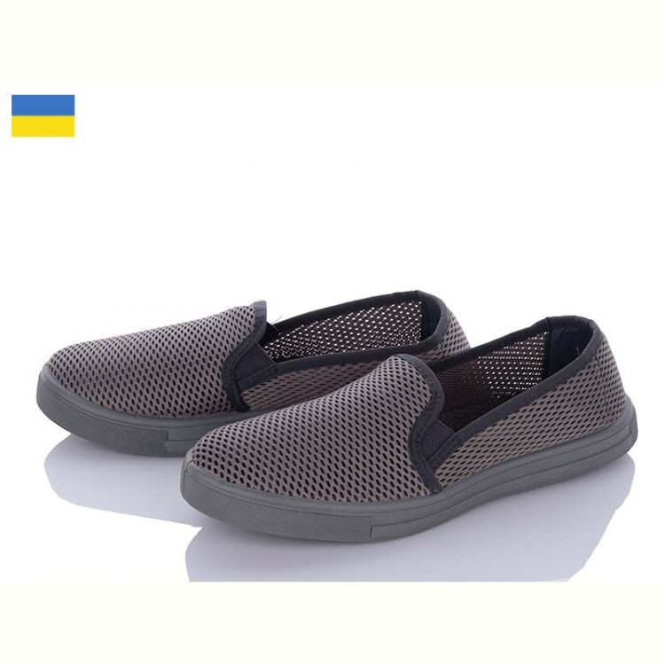 Купить Слипоны Vladimir C3 сітка сірий на obuv-plus.com.ua