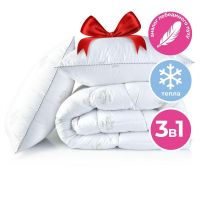 Купить Набор спальний комплект Soft евро IDEIA одеяло 200х220 см + подушки 2 шт 50х70 см искусственный пух всесезонный на obuv-plus.com.ua