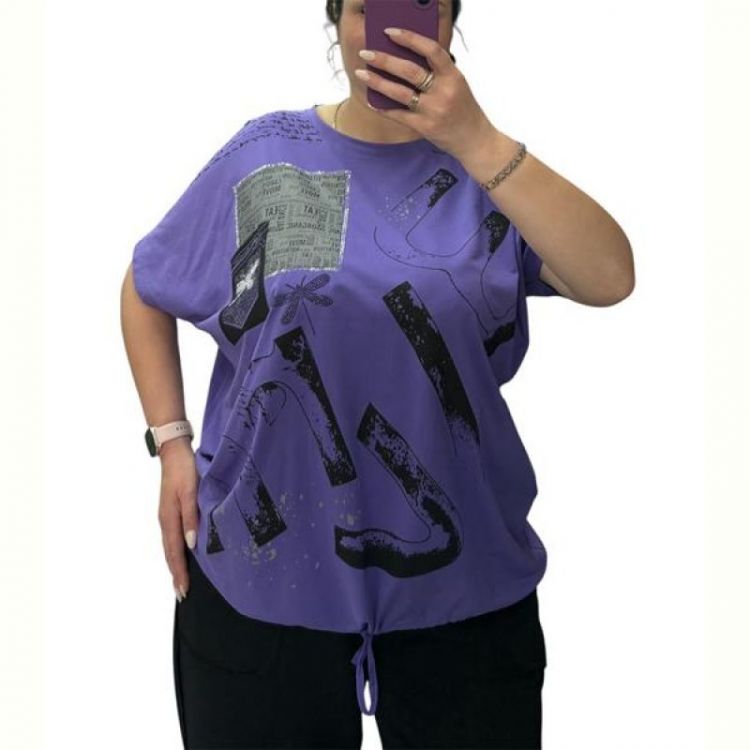 Купить Футболка Elena&Vika 25082 purple на obuv-plus.com.ua