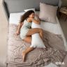 Купить Подушка для тела сна отдыха NORDIC+ 40х140 см IDEIA антиаллергенная длинная белая холлофайбер с молнией на obuv-plus.com.ua