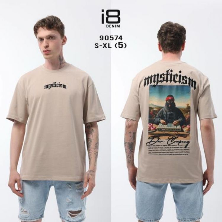 Купить Футболка i8denim 90574-2 beige на obuv-plus.com.ua