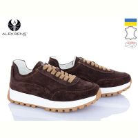 Купить Кроссовки Alex Bens 05-7032 коричневий замш на obuv-plus.com.ua